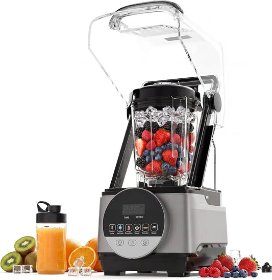 Tacleekii Commercial Countertop Blender With Smart Touch Interface