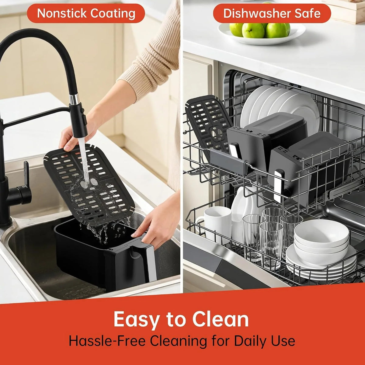 Dual Basket Air Fryer Seven In One With Digital Display