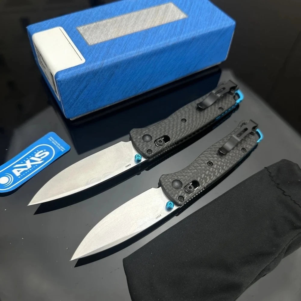 BM Bugout Folding Pocket Knife Carbon Fiber Handle AXIS Lock