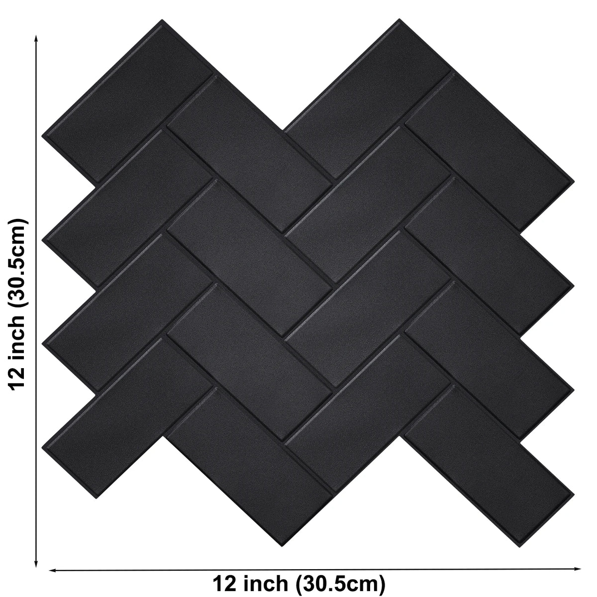 Vividtiles Peel And Stick Herringbone Waterproof Wall Tiles