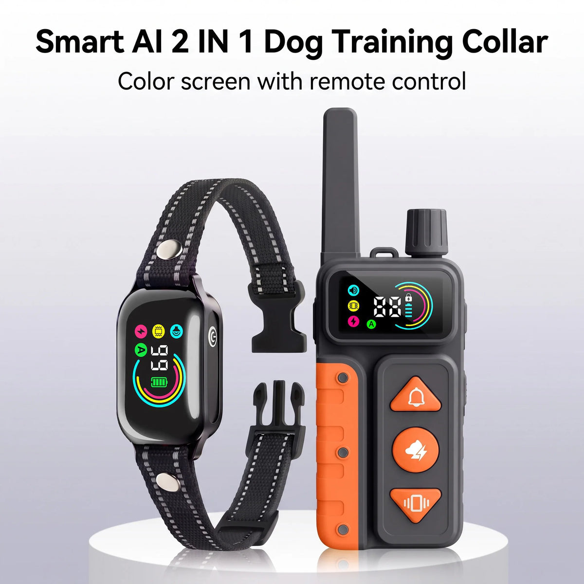 PaiPaitek Automatic Anti Bark Dog Training Collar With Waterproof Design