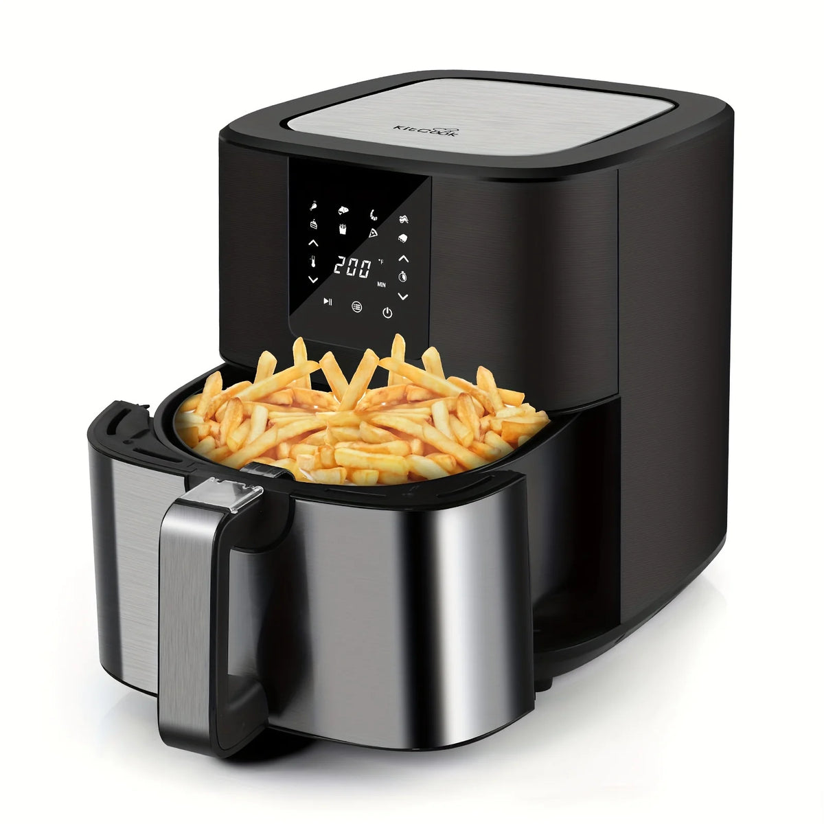 KitCook 1500 Watt Air Fryer With Eight Presets And Timer