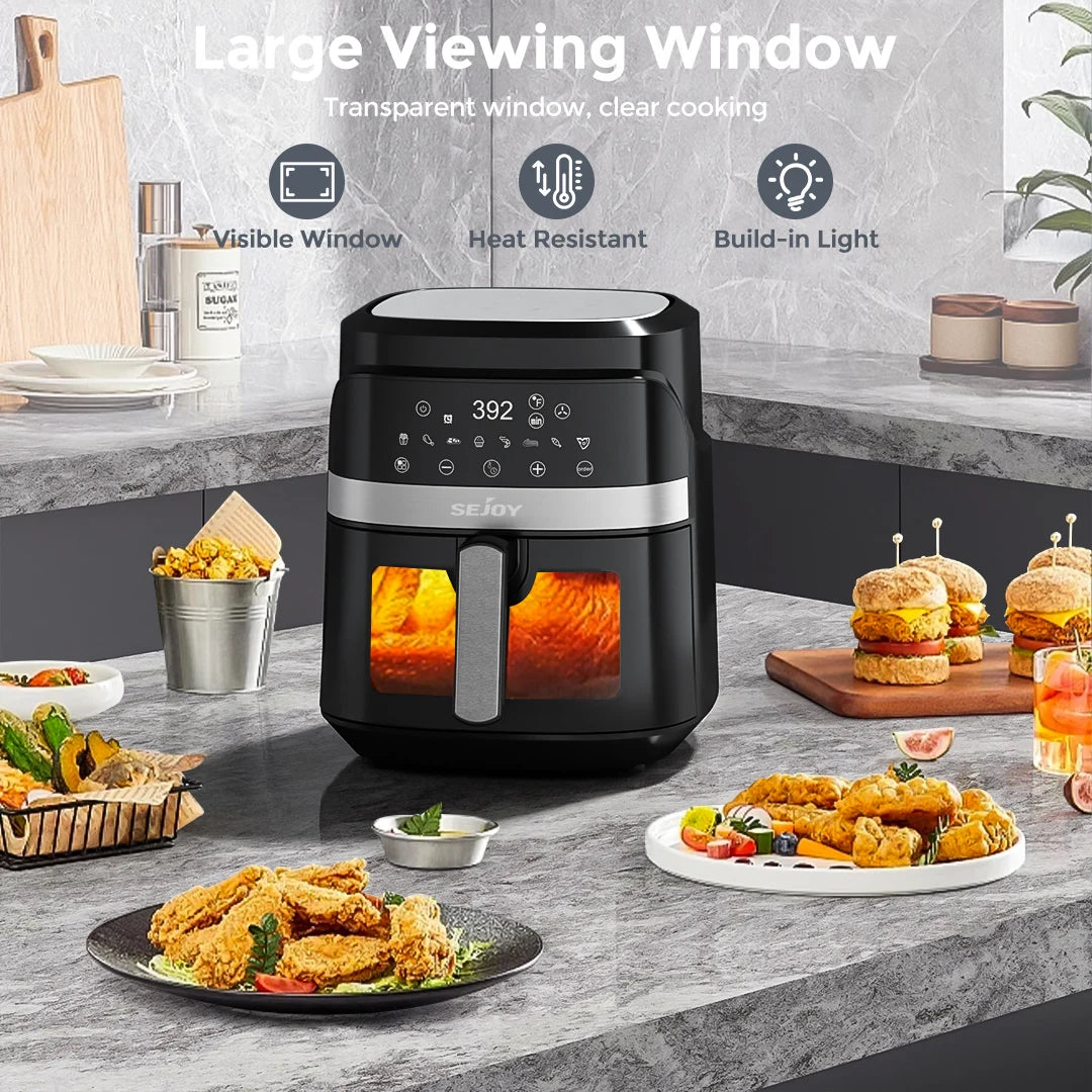 Sejoy 8-In-1 Digital Air Fryer Featuring Premium Ceramic Coating