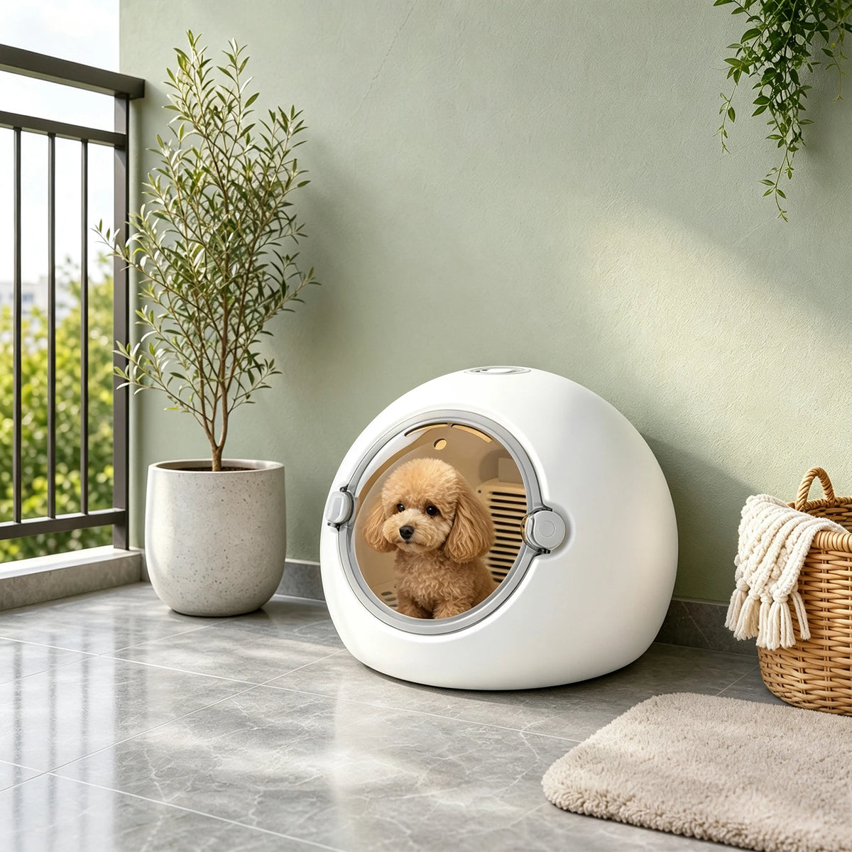 Portable Pet Dryer Box Adjustable Temperature for Cats and Puppies