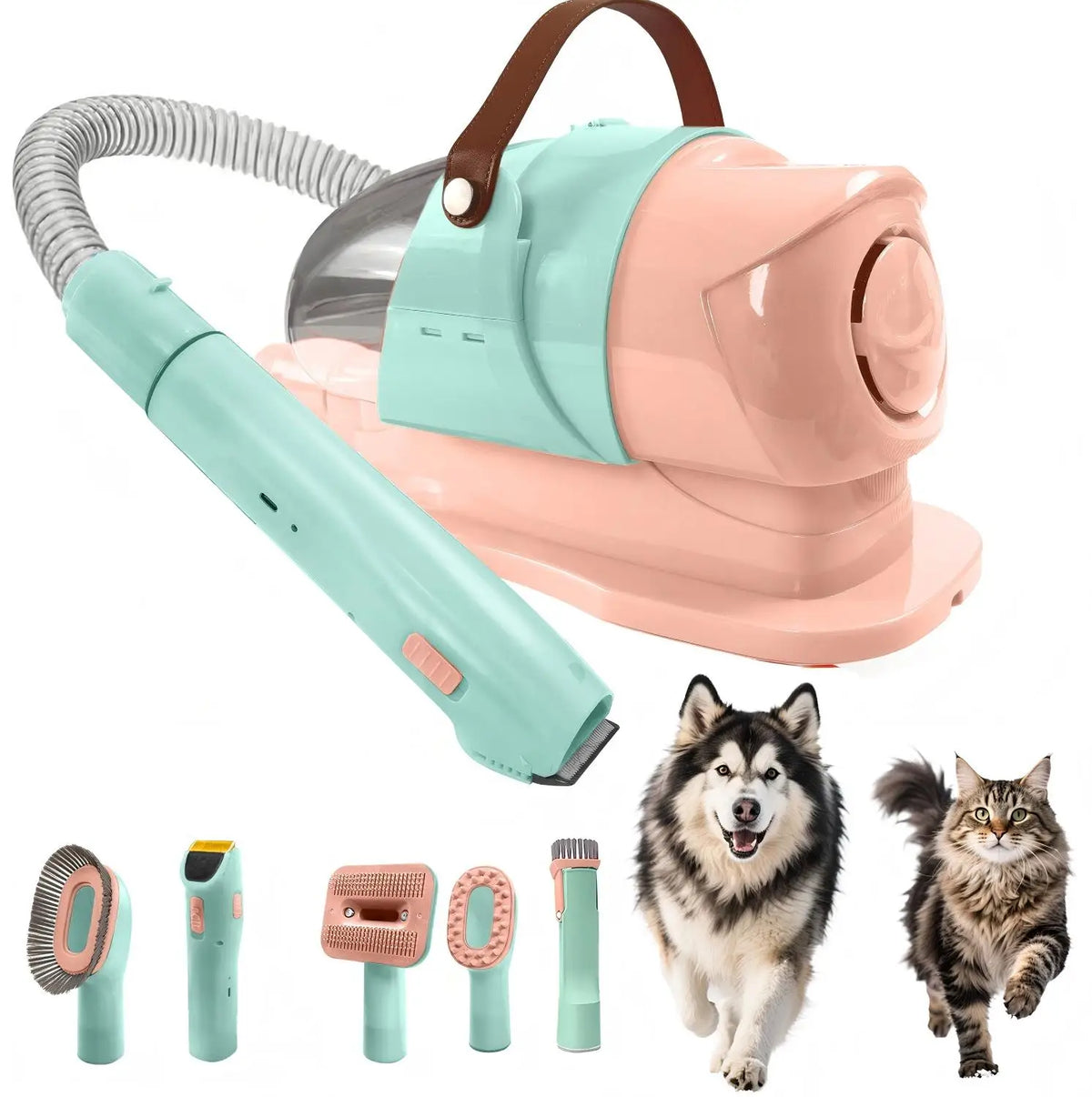 Professional Pet Grooming Vacuum Kit With Clipper For Pets