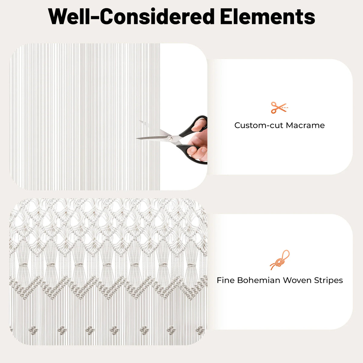 Premium Cotton Macrame Door Curtain For Home And Decor