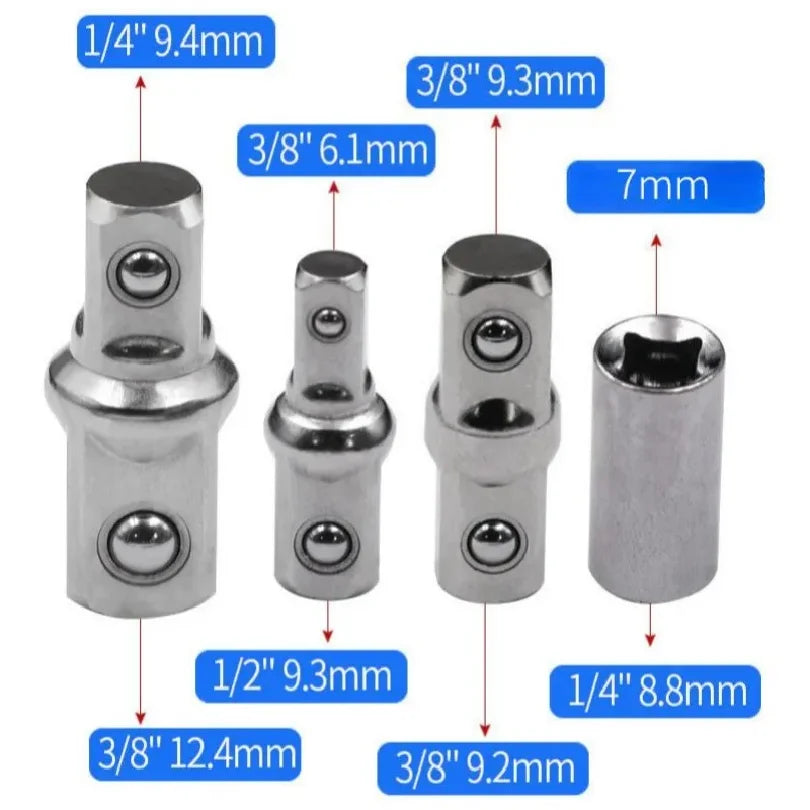 Compact Offset Extension Wrench Adapter for Automotive Socket Ratchets
