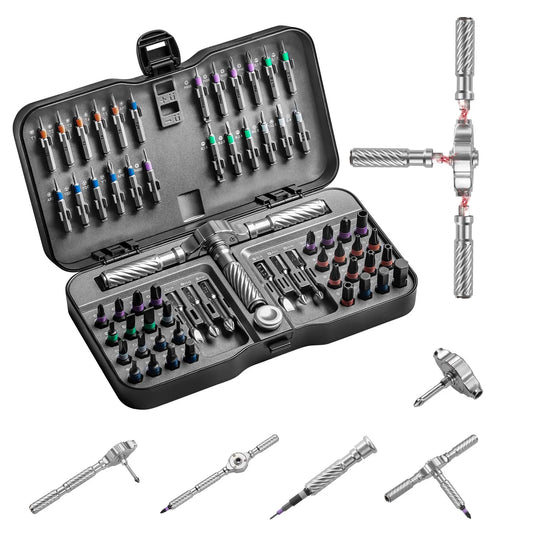 VMAN Magnetic Ratchet Screwdriver Set for Precision Repairs
